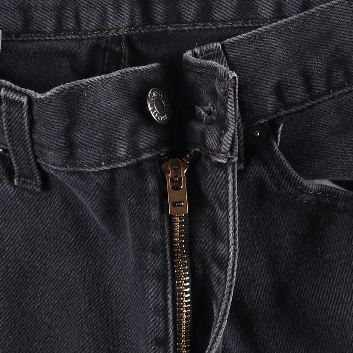 Levi's 505 Black Denim Tapered Denim Pants for Men, W35 equivalent cotton black type Vintage Second Hand