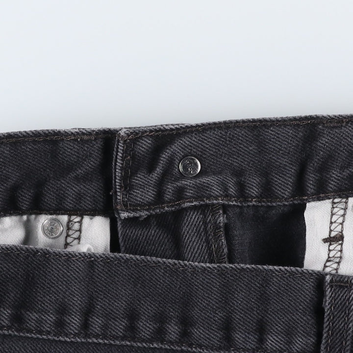 Levi's 505 Black Denim Tapered Denim Pants for Men, W35 equivalent cotton black type Vintage Second Hand