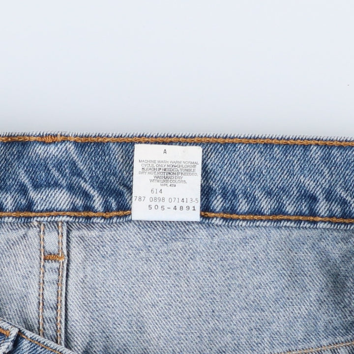 1990'S Levi's 505-4891 Regular Fit Straight Leg Tapered Denim Pants, Men's Size W35 (approx.), Vintage cotton blue type Vintage Second Hand