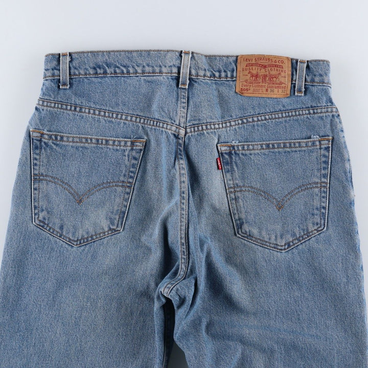 1990'S Levi's 505-4891 Regular Fit Straight Leg Tapered Denim Pants, Men's Size W35 (approx.), Vintage cotton blue type Vintage Second Hand