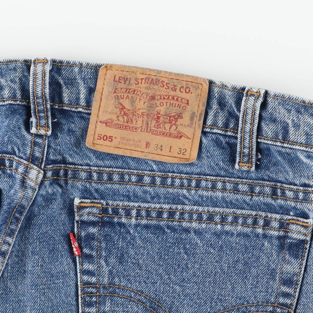 90s-00'S Levi's 505 Tapered Denim Pants, Men's W33 (approx.), Vintage cotton blue type Vintage Second Hand
