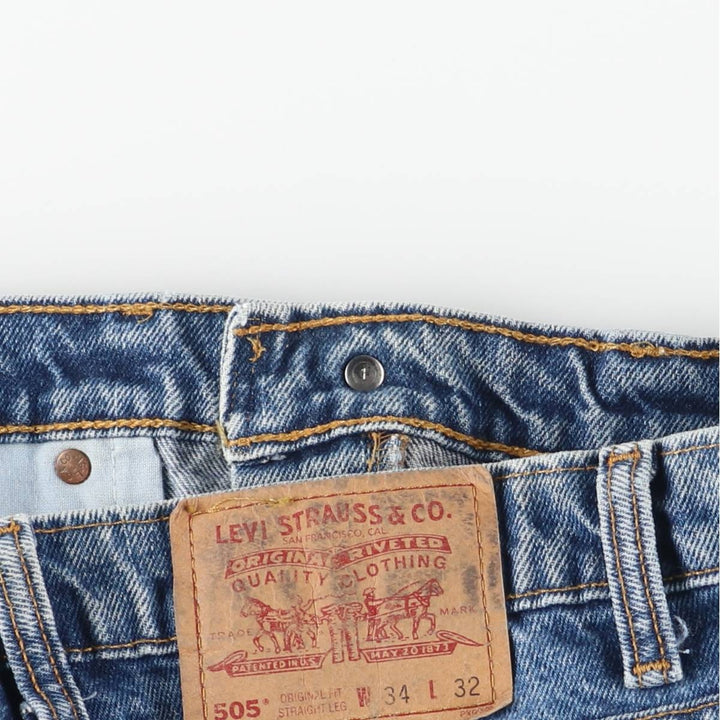 90s-00'S Levi's 505 Tapered Denim Pants, Men's W33 (approx.), Vintage cotton blue type Vintage Second Hand