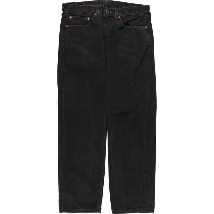 Levi's 505 Black Denim Tapered Denim Pants for Men, W34 equivalent cotton black type Vintage Second Hand