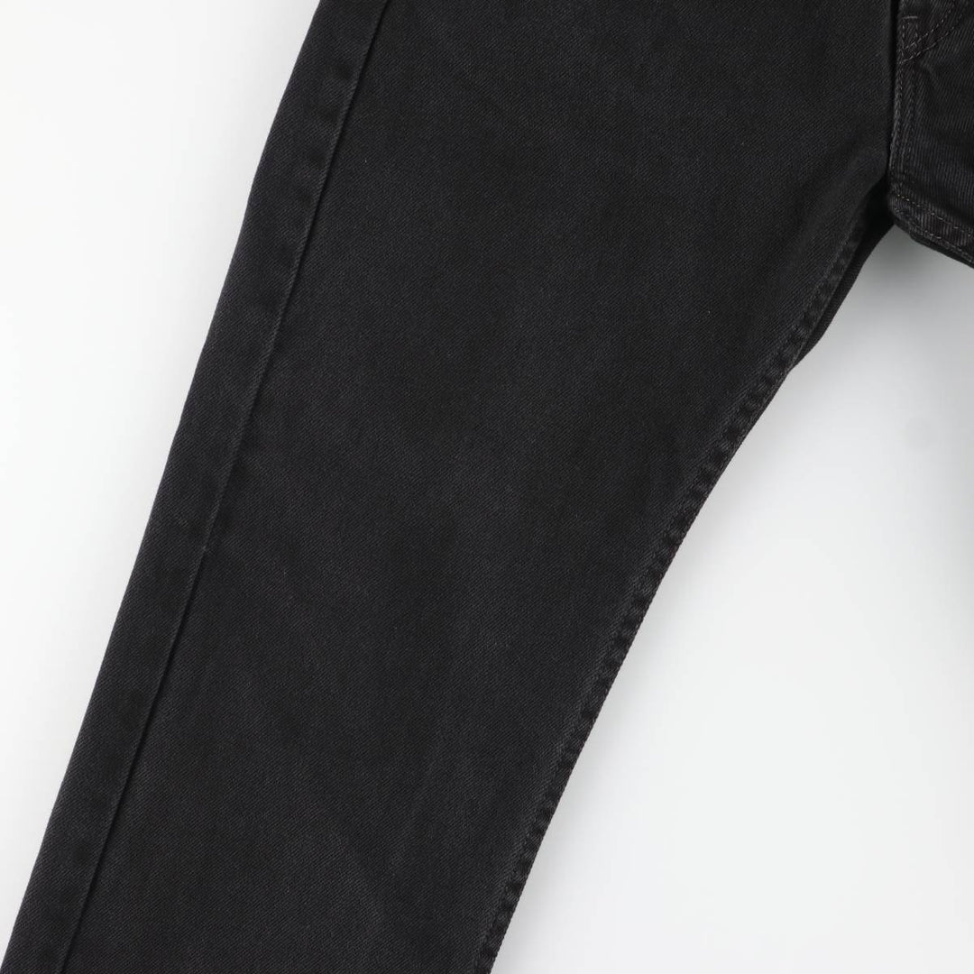 Levi's 505 Black Denim Tapered Denim Pants for Men, W34 equivalent cotton black type Vintage Second Hand