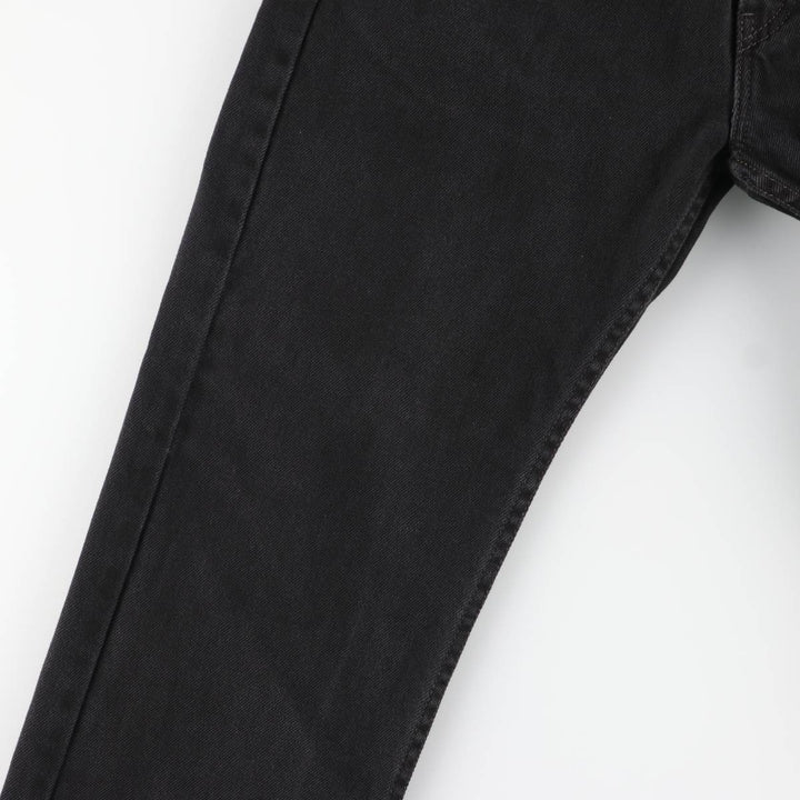 Levi's 505 Black Denim Tapered Denim Pants for Men, W34 equivalent cotton black type Vintage Second Hand