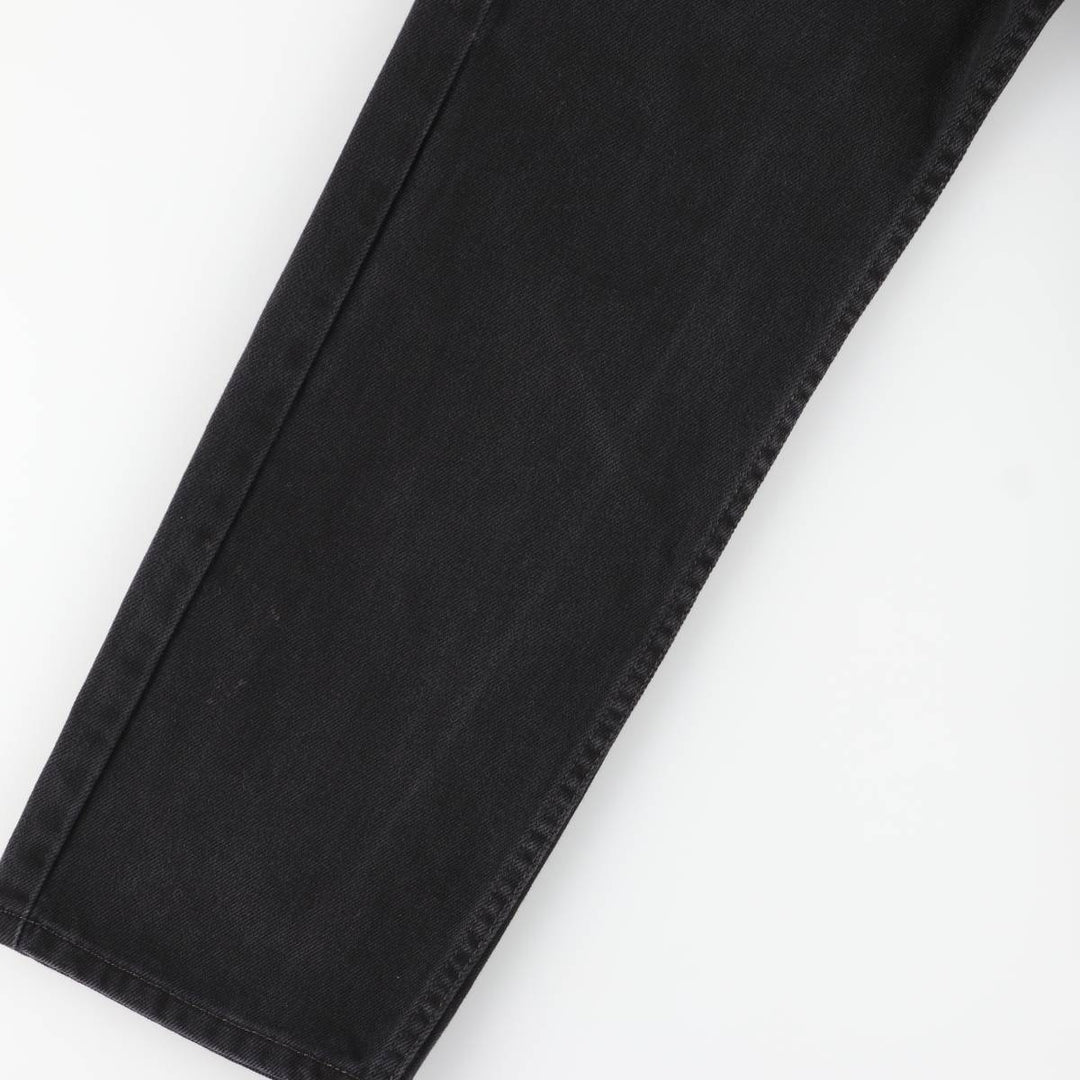 Levi's 505 Black Denim Tapered Denim Pants for Men, W34 equivalent cotton black type Vintage Second Hand