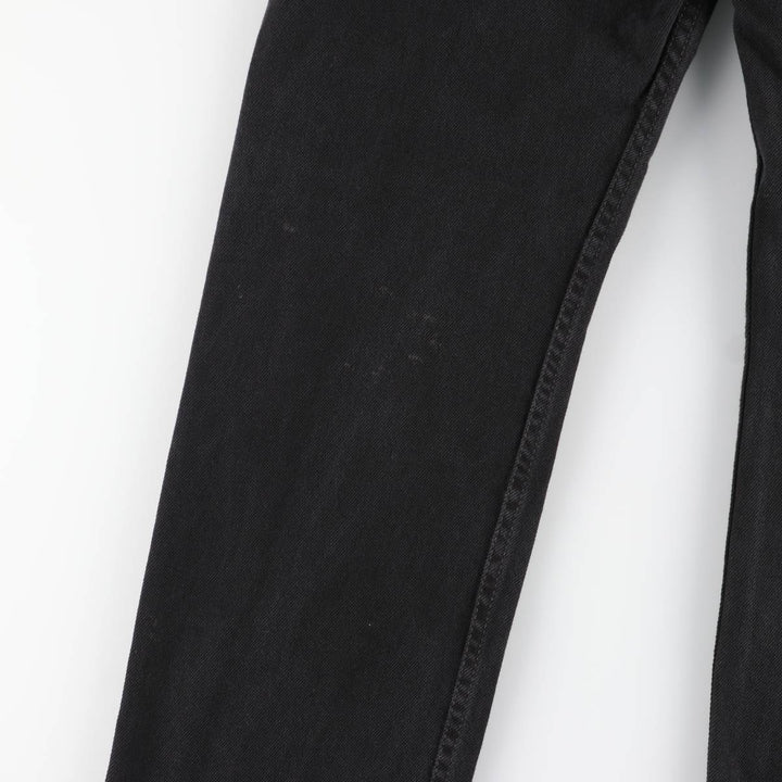 Levi's 505 Black Denim Tapered Denim Pants for Men, W34 equivalent cotton black type Vintage Second Hand
