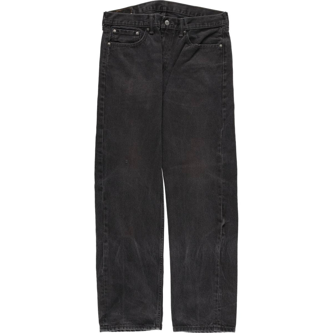 Levi's 505 Black Denim Tapered Denim Pants, Men's Size W37 cotton black type Vintage Second Hand