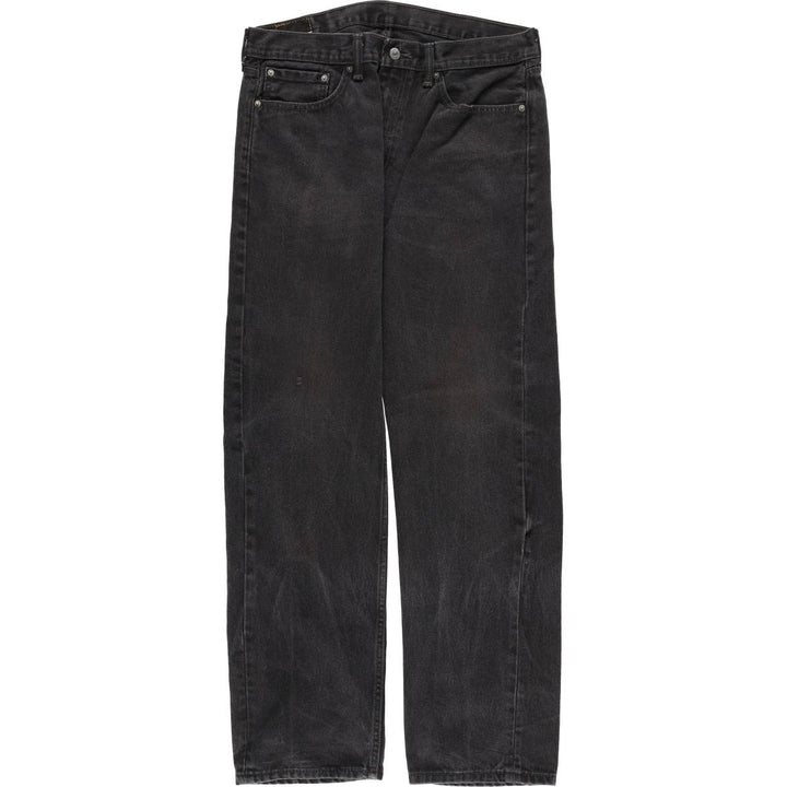 Levi's 505 Black Denim Tapered Denim Pants, Men's Size W37 cotton black type Vintage Second Hand