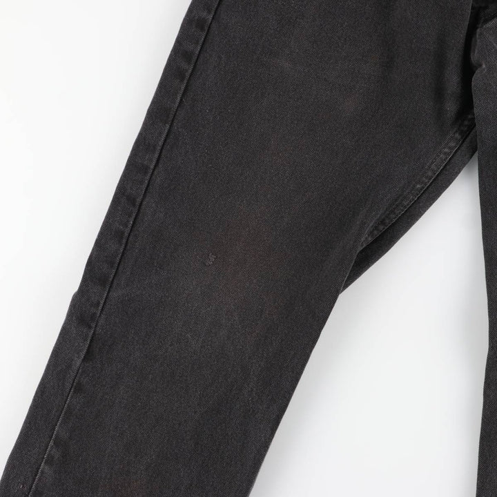Levi's 505 Black Denim Tapered Denim Pants, Men's Size W37 cotton black type Vintage Second Hand