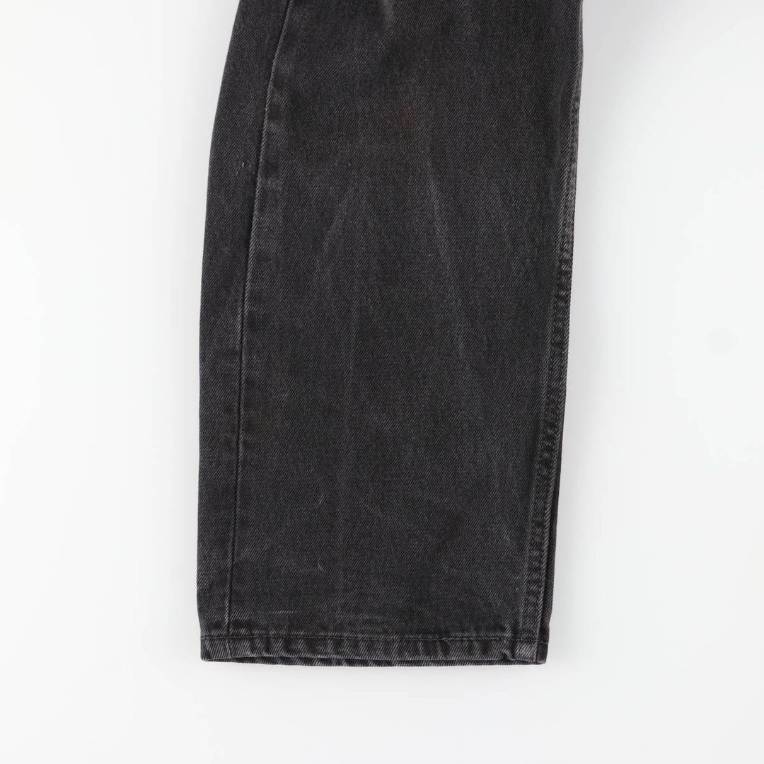Levi's 505 Black Denim Tapered Denim Pants, Men's Size W37 cotton black type Vintage Second Hand