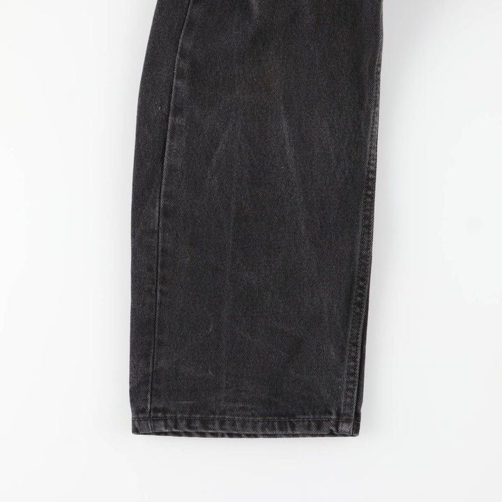 Levi's 505 Black Denim Tapered Denim Pants, Men's Size W37 cotton black type Vintage Second Hand