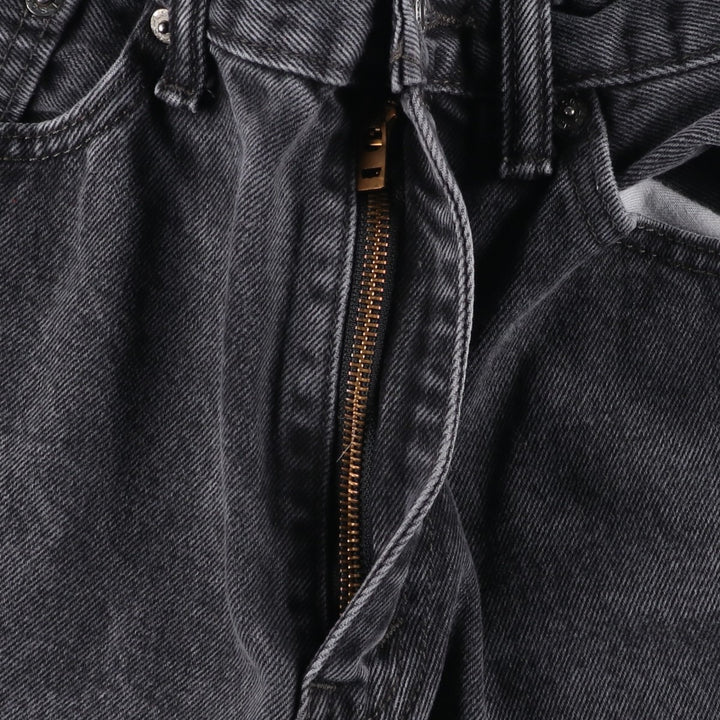 Levi's 505 Black Denim Tapered Denim Pants for Men, W35 equivalent cotton black type Vintage Second Hand