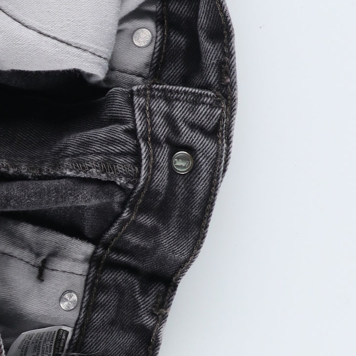 Levi's 505 Black Denim Tapered Denim Pants for Men, W35 equivalent cotton black type Vintage Second Hand