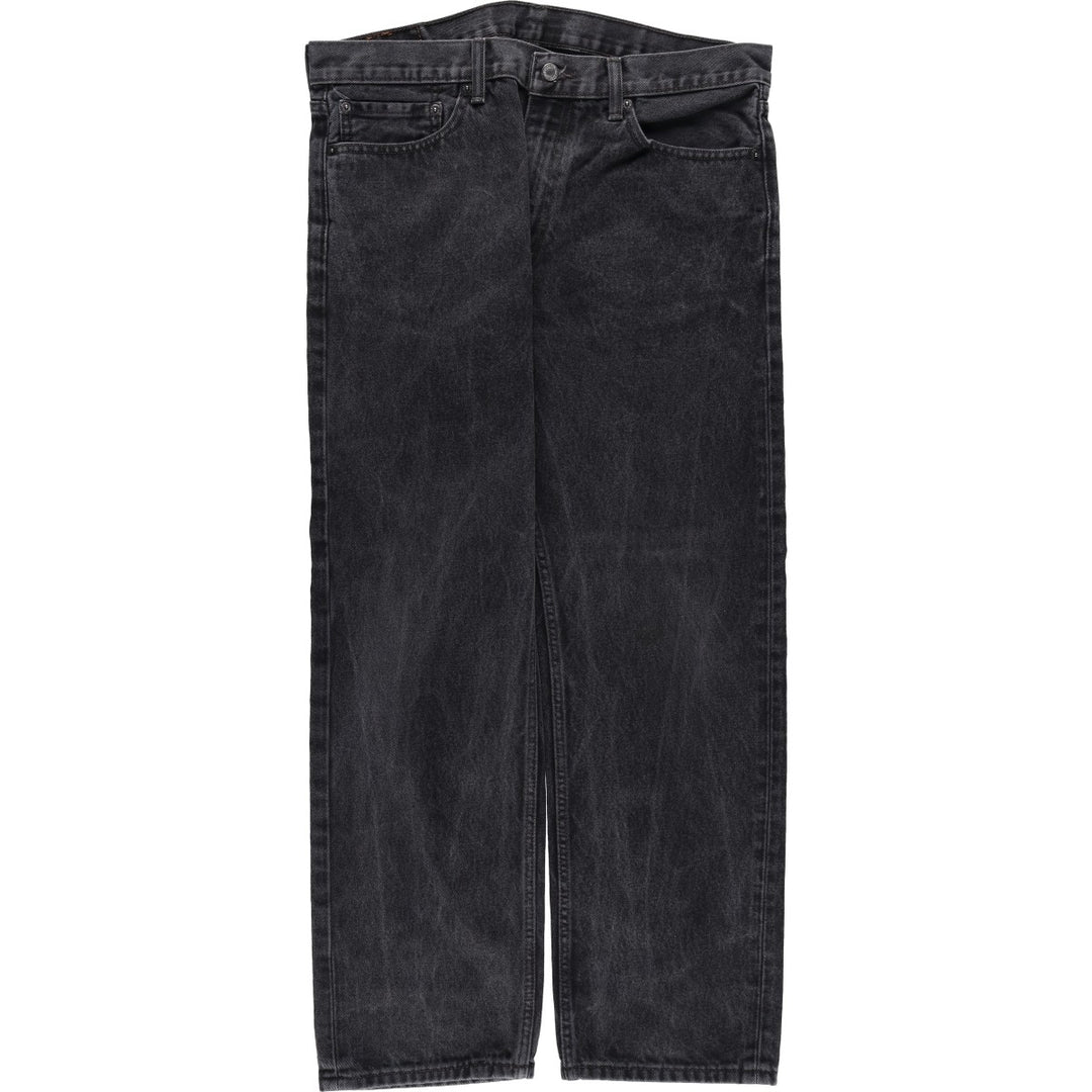 Levi's 505 Black Denim Tapered Denim Pants, Men's Size W37 cotton black type Vintage Second Hand