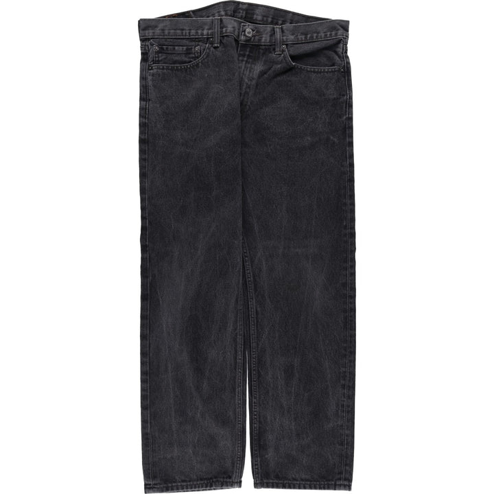 Levi's 505 Black Denim Tapered Denim Pants, Men's Size W37 cotton black type Vintage Second Hand