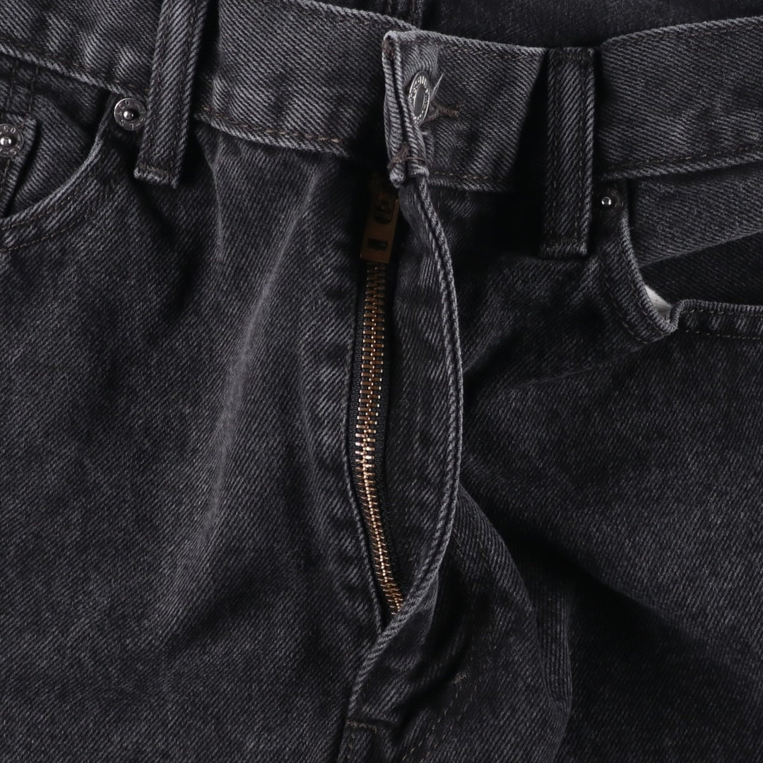 Levi's 505 Black Denim Tapered Denim Pants, Men's Size W37 cotton black type Vintage Second Hand