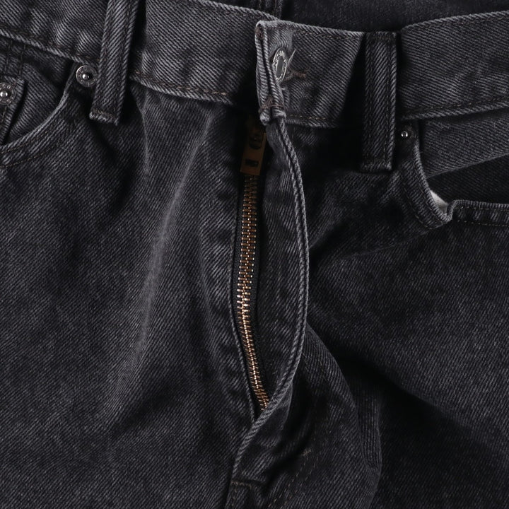 Levi's 505 Black Denim Tapered Denim Pants, Men's Size W37 cotton black type Vintage Second Hand