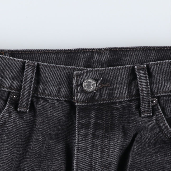 Levi's 505 Black Denim Tapered Denim Pants, Men's Size W37 cotton black type Vintage Second Hand