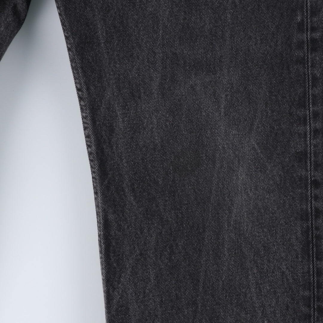Levi's 505 Black Denim Tapered Denim Pants, Men's Size W37 cotton black type Vintage Second Hand