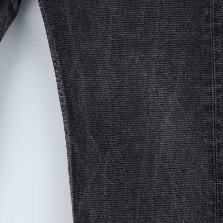 Levi's 505 Black Denim Tapered Denim Pants, Men's Size W37 cotton black type Vintage Second Hand