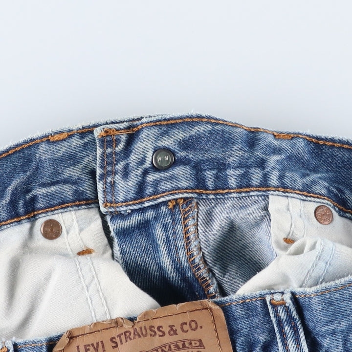 00'S Levi's 505 REGULAR FIT STRAIGHT LEG Orange Tab Tapered Denim Pants Men's W31 cotton blue type Vintage Second Hand