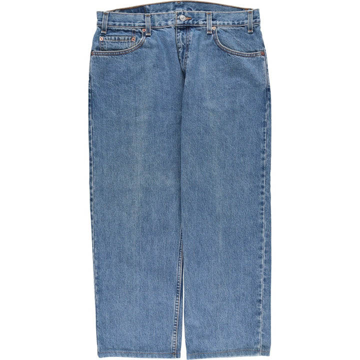 00'S Levi's 505 REGULAR FIT STRAIGHT LEG tapered denim pants for men, size w36 cotton blue type Vintage Second Hand