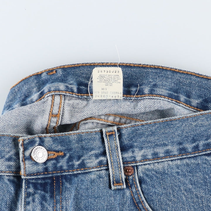 00'S Levi's 505 REGULAR FIT STRAIGHT LEG tapered denim pants for men, size w36 cotton blue type Vintage Second Hand