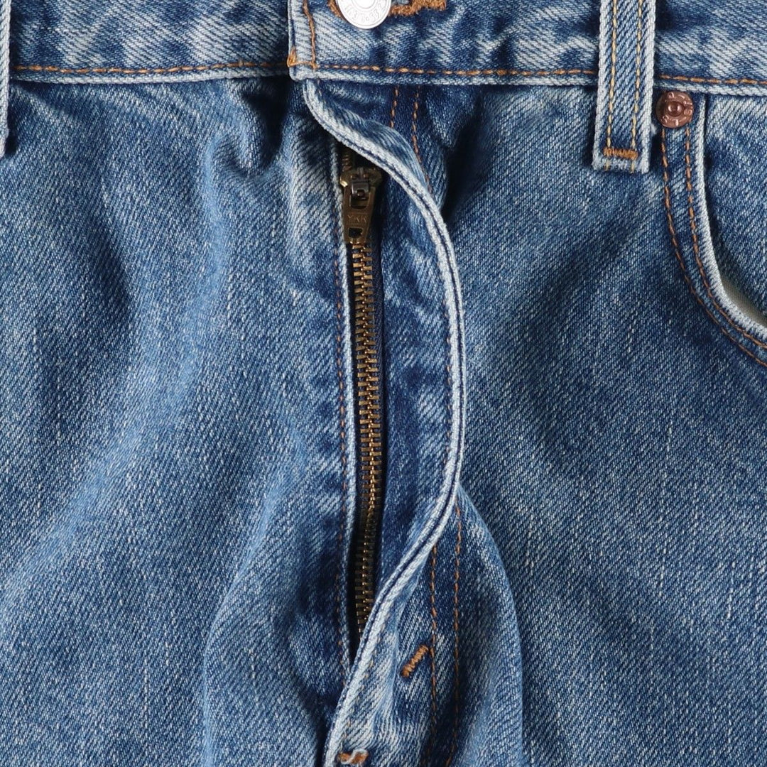 00'S Levi's 505 REGULAR FIT STRAIGHT LEG tapered denim pants for men, size w36 cotton blue type Vintage Second Hand