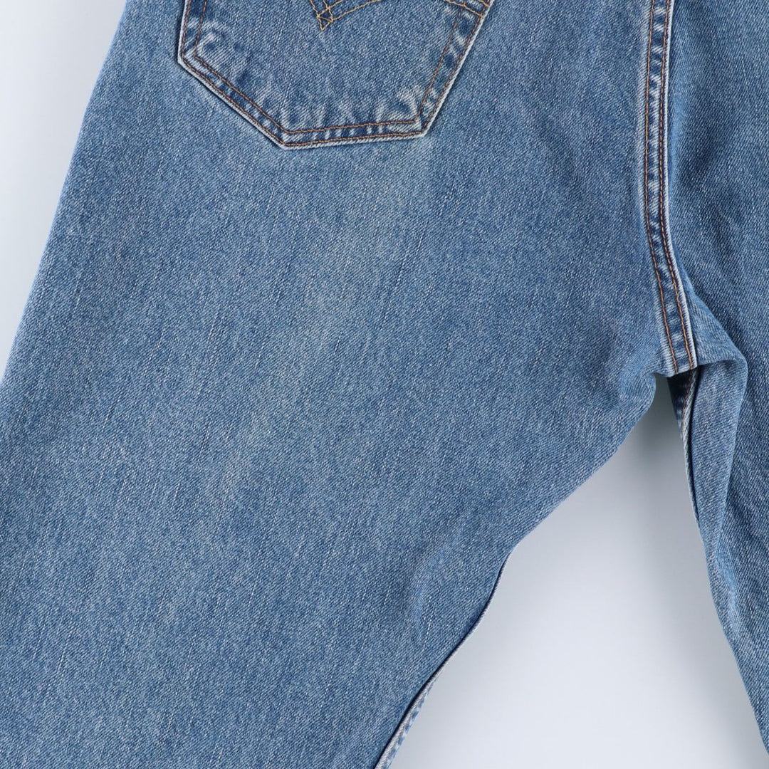 00'S Levi's 505 REGULAR FIT STRAIGHT LEG tapered denim pants for men, size w36 cotton blue type Vintage Second Hand