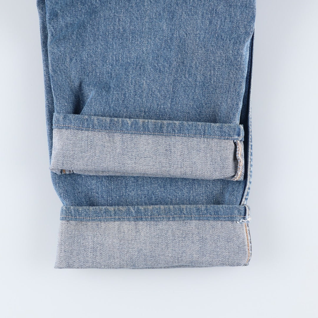 00'S Levi's 505 REGULAR FIT STRAIGHT LEG tapered denim pants for men, size w36 cotton blue type Vintage Second Hand
