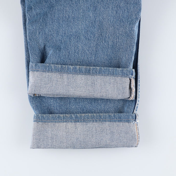 00'S Levi's 505 REGULAR FIT STRAIGHT LEG tapered denim pants for men, size w36 cotton blue type Vintage Second Hand