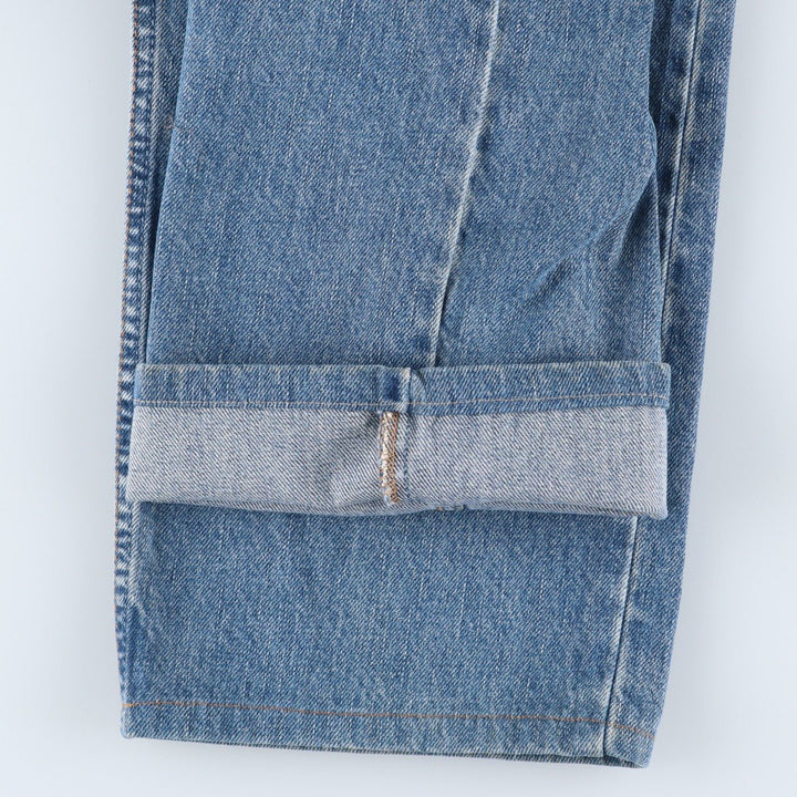 00'S Levi's 505 REGULAR FIT STRAIGHT LEG tapered denim pants for men, size w36 cotton blue type Vintage Second Hand