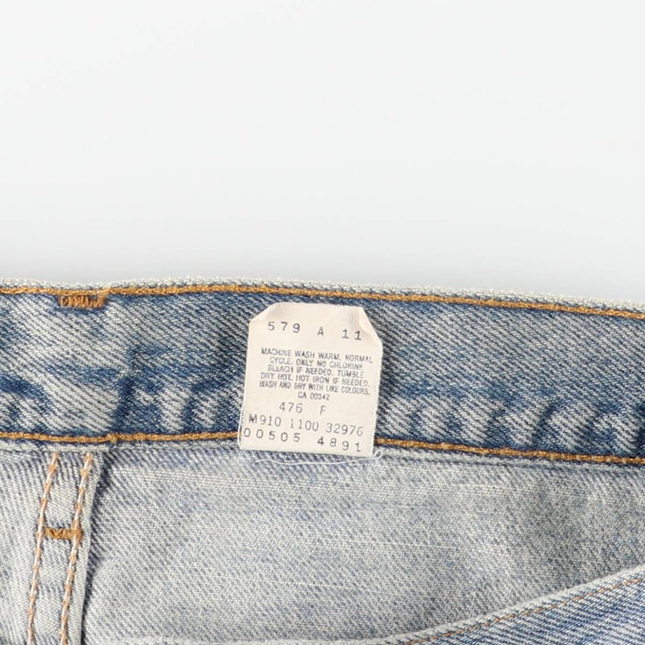 2000'S Levi's 505 Regular Fit Straight Leg Tapered Denim Pants, Made in Canada, Men's Size W37 cotton blue type Vintage Second Hand