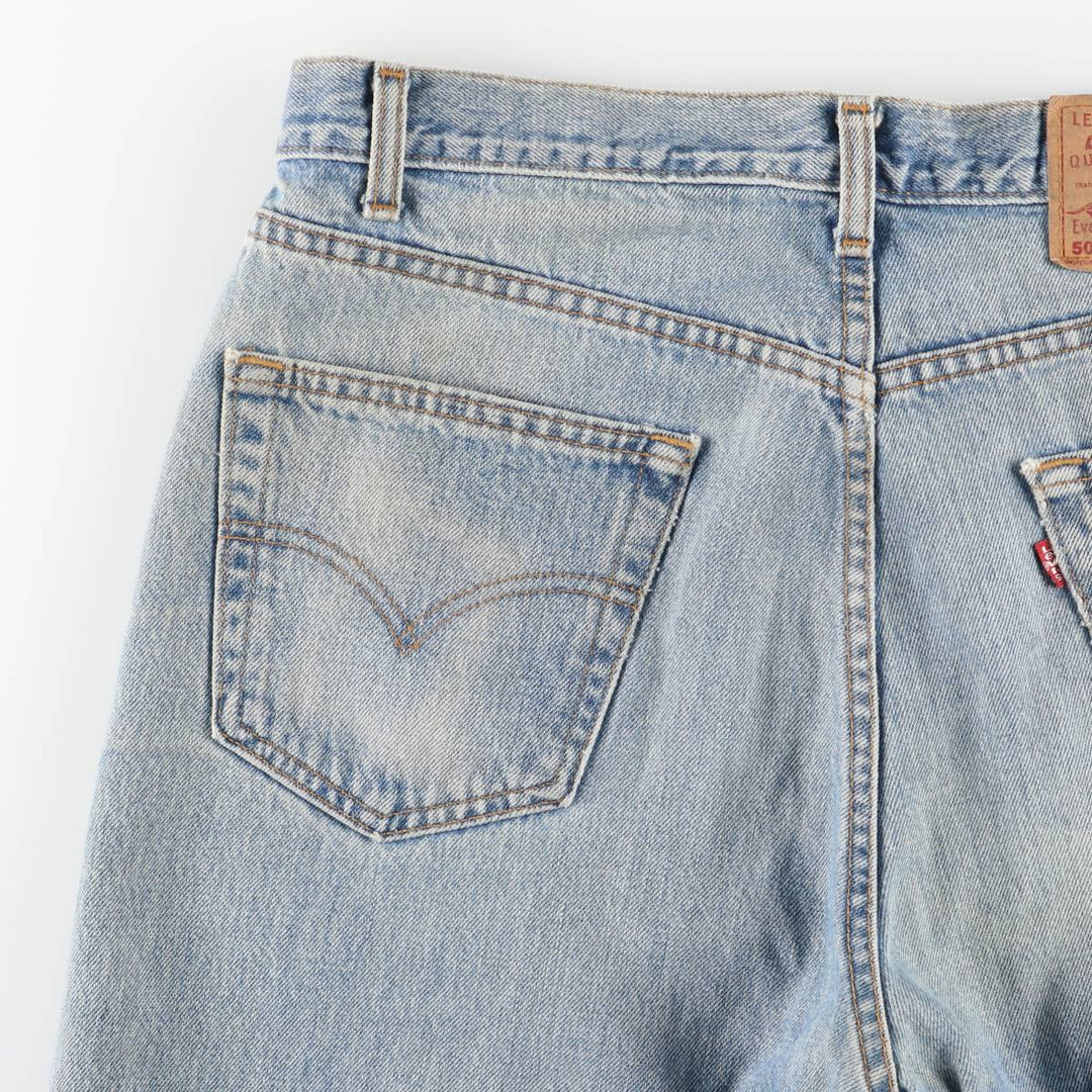 2000'S Levi's 505 Regular Fit Straight Leg Tapered Denim Pants, Made in Canada, Men's Size W37 cotton blue type Vintage Second Hand