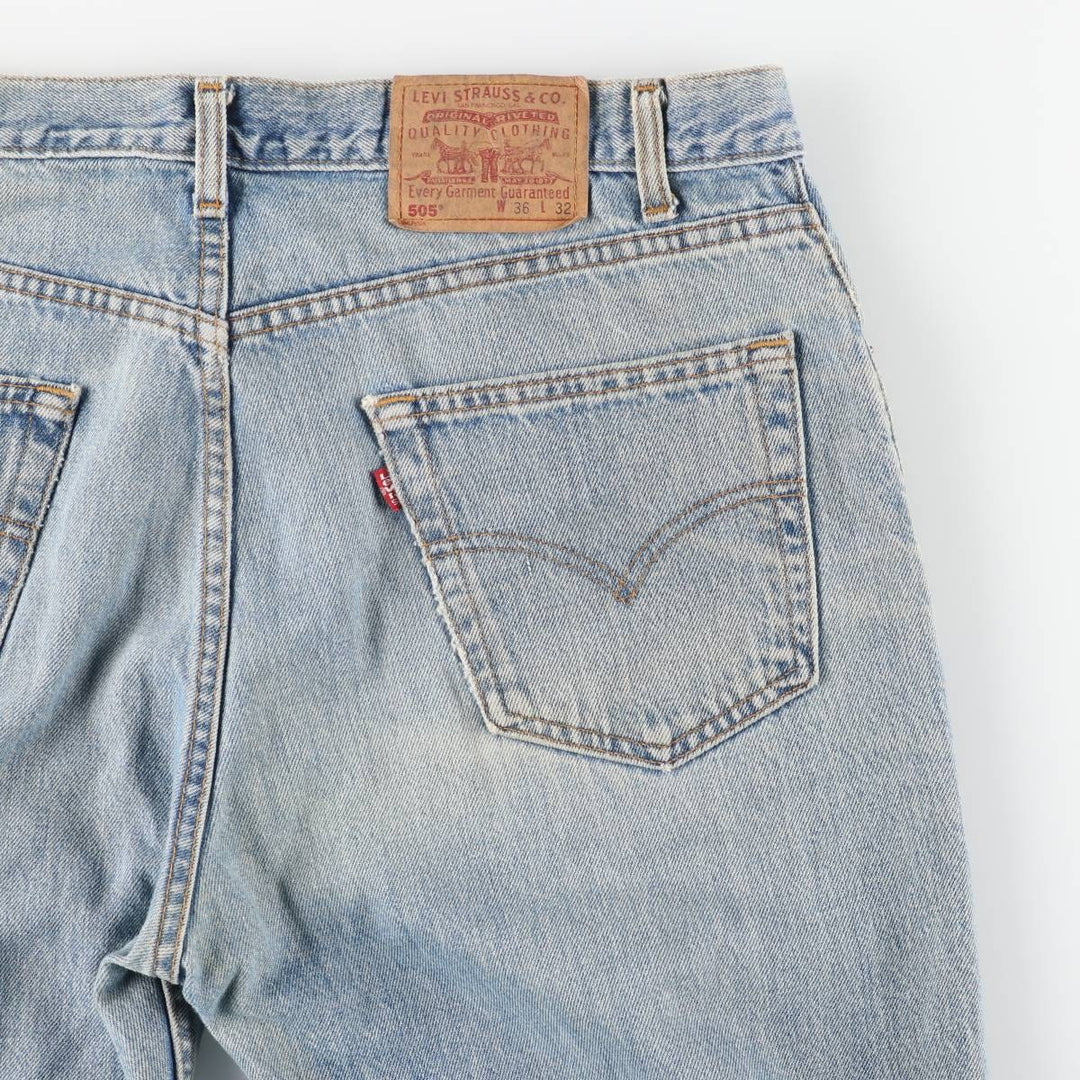 2000'S Levi's 505 Regular Fit Straight Leg Tapered Denim Pants, Made in Canada, Men's Size W37 cotton blue type Vintage Second Hand