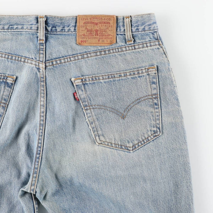 2000'S Levi's 505 Regular Fit Straight Leg Tapered Denim Pants, Made in Canada, Men's Size W37 cotton blue type Vintage Second Hand