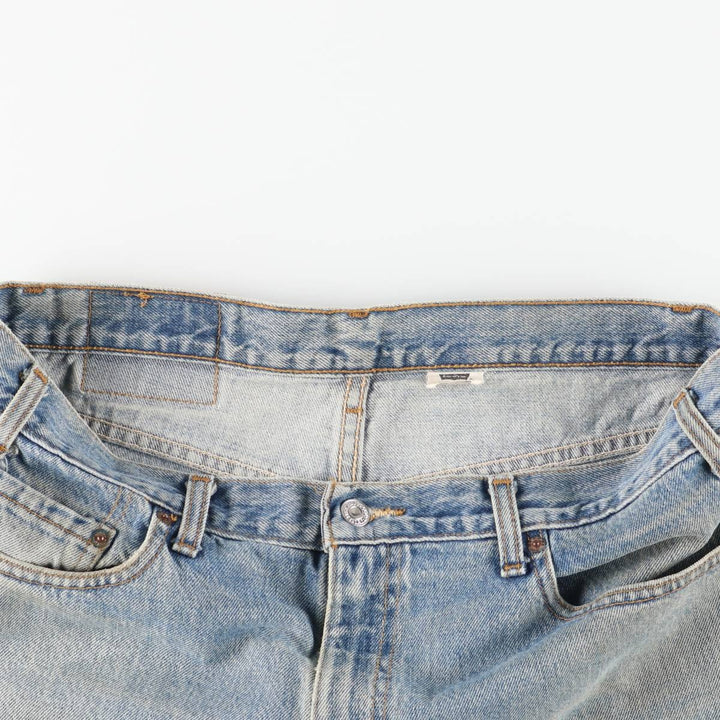 2000'S Levi's 505 Regular Fit Straight Leg Tapered Denim Pants, Made in Canada, Men's Size W37 cotton blue type Vintage Second Hand