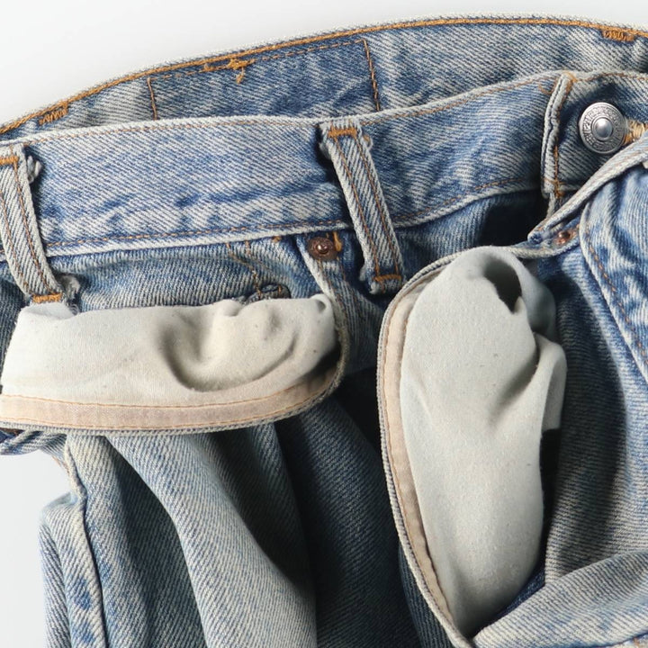 2000'S Levi's 505 Regular Fit Straight Leg Tapered Denim Pants, Made in Canada, Men's Size W37 cotton blue type Vintage Second Hand