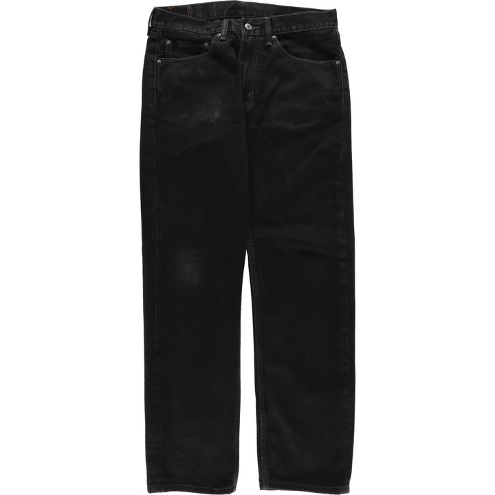 Levi's 505 Black Denim Tapered Denim Pants for Men, W34 equivalent cotton black type Vintage Second Hand