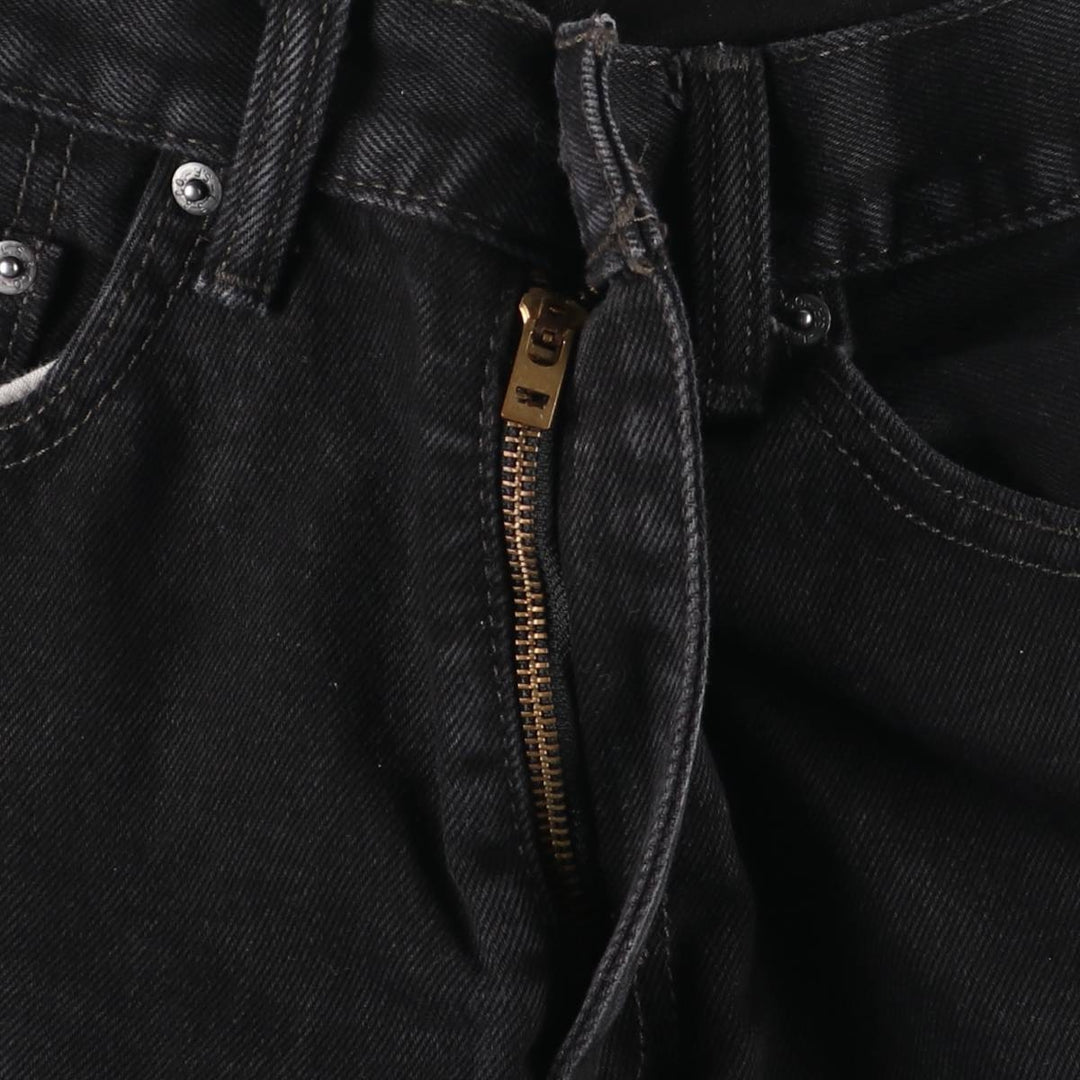 Levi's 505 Black Denim Tapered Denim Pants for Men, W34 equivalent cotton black type Vintage Second Hand
