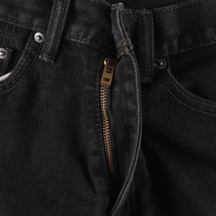 Levi's 505 Black Denim Tapered Denim Pants for Men, W34 equivalent cotton black type Vintage Second Hand