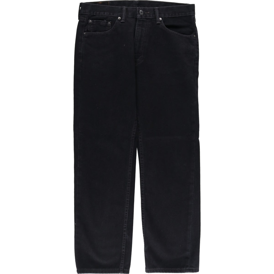 Levi's 505 Black Denim Tapered Denim Pants for Men, W35 equivalent cotton black type Vintage Second Hand