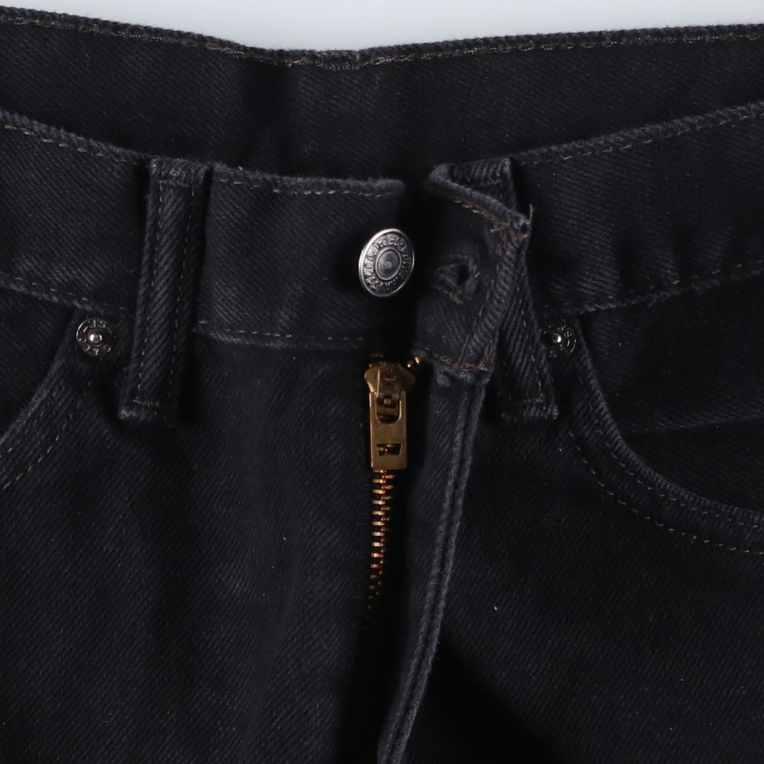 Levi's 505 Black Denim Tapered Denim Pants for Men, W35 equivalent cotton black type Vintage Second Hand