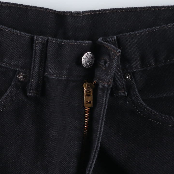 Levi's 505 Black Denim Tapered Denim Pants for Men, W35 equivalent cotton black type Vintage Second Hand