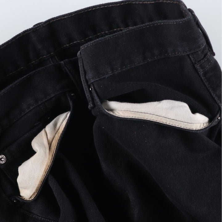 Levi's 505 Black Denim Tapered Denim Pants for Men, W35 equivalent cotton black type Vintage Second Hand
