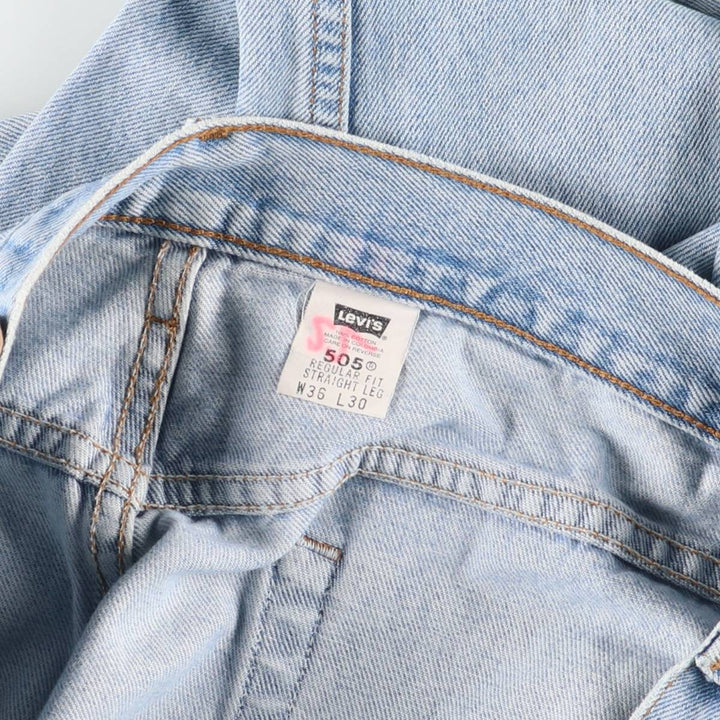 2000'S Levi's 00505-4834 Tapered Denim Pants, Men's W35 equivalent. cotton blue type Vintage Second Hand
