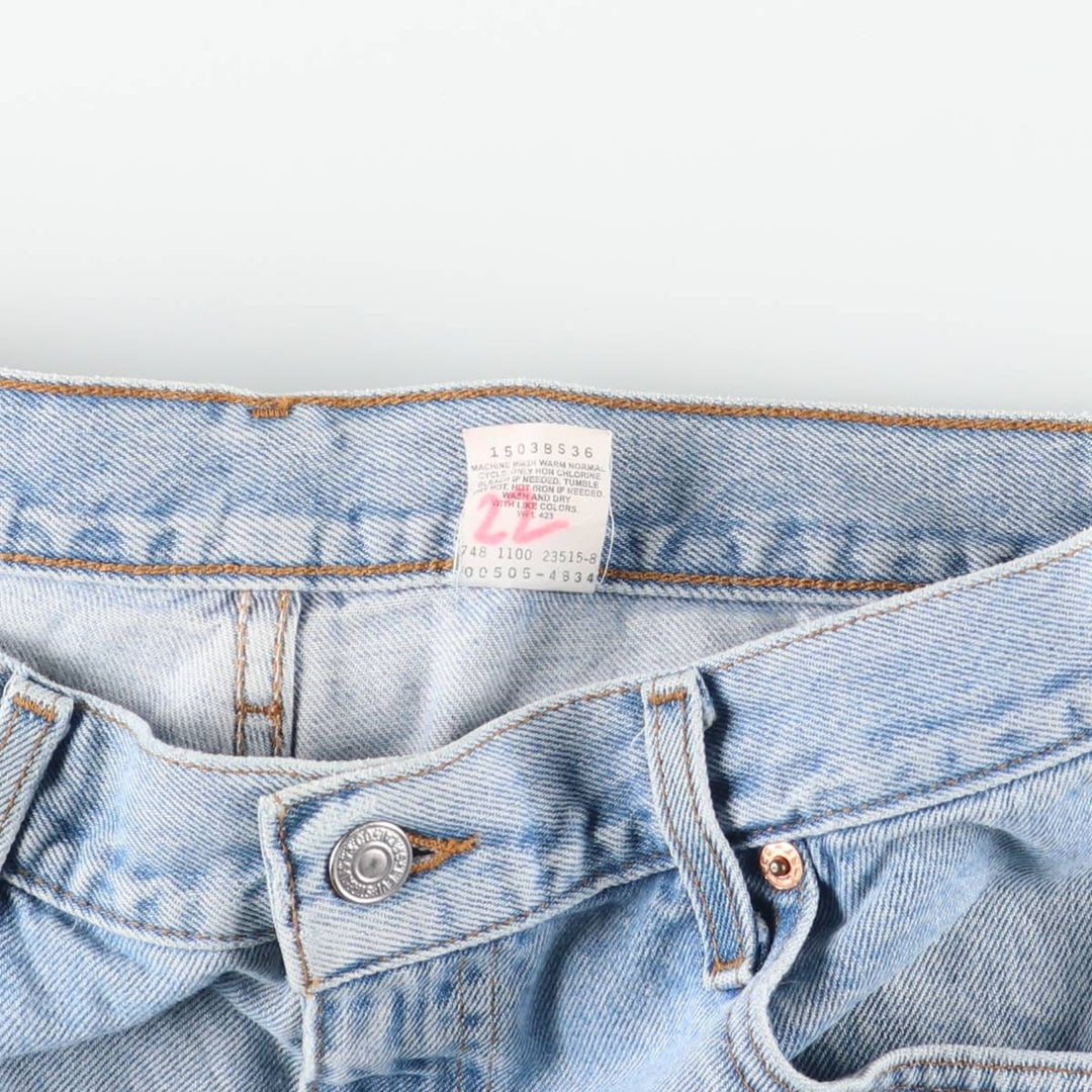2000'S Levi's 00505-4834 Tapered Denim Pants, Men's W35 equivalent. cotton blue type Vintage Second Hand