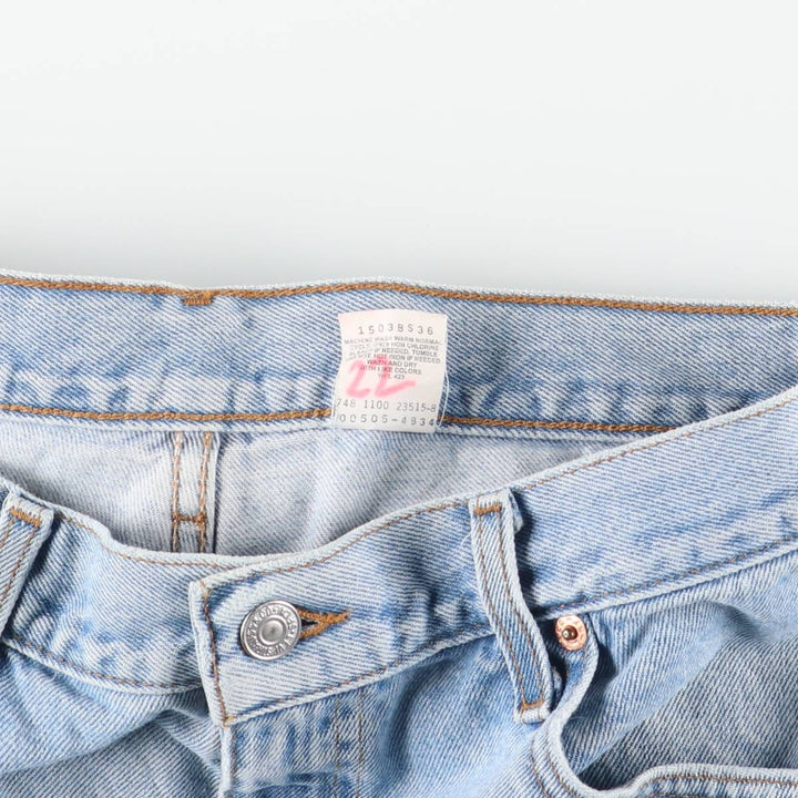 2000'S Levi's 00505-4834 Tapered Denim Pants, Men's W35 equivalent. cotton blue type Vintage Second Hand