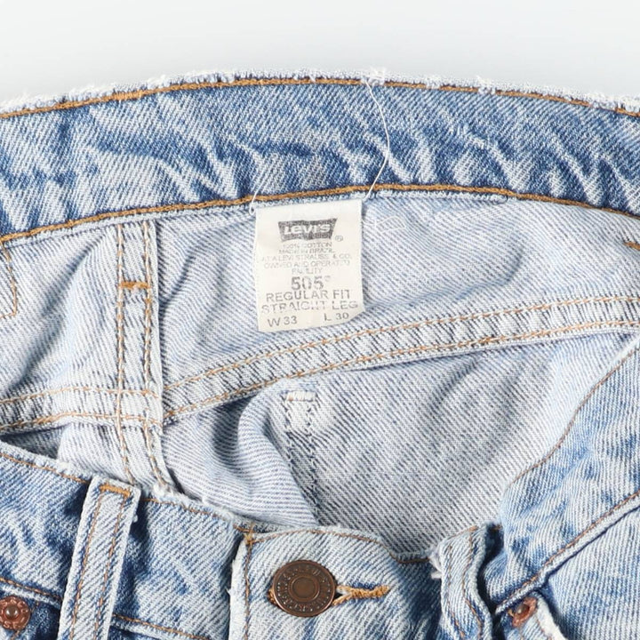 90'S Levi's 40505-0214 Regular Fit Straight Leg Orange Tab Tapered Denim Pants Men's W32 Vintage cotton blue type Vintage Second Hand